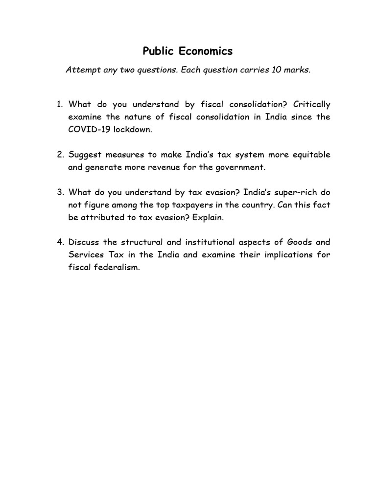Fiscal Policy and Taxation in India | PDF