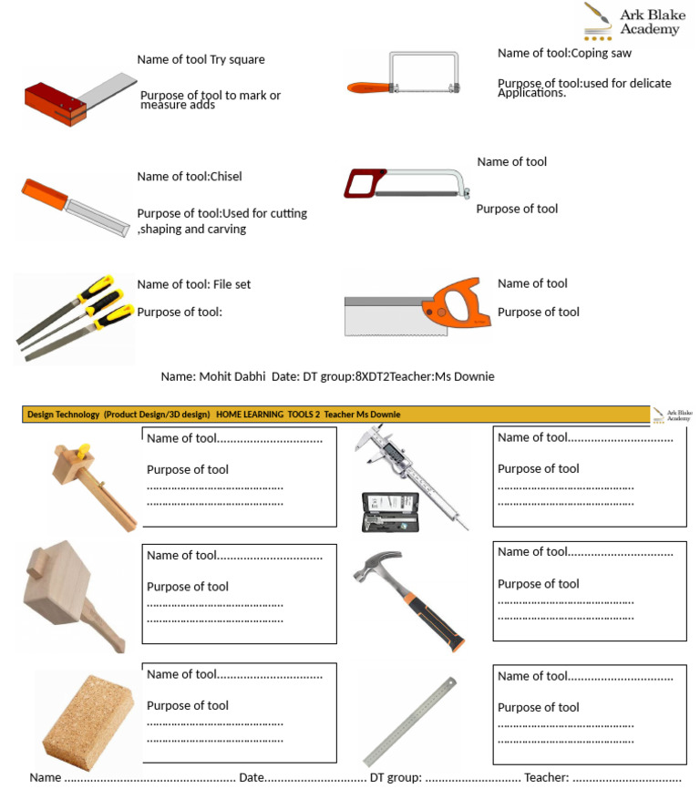 Tools in The Workshop | PDF | Tools | Woodworking