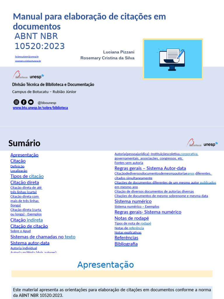 manual-abnt-10520 | PDF | Citação