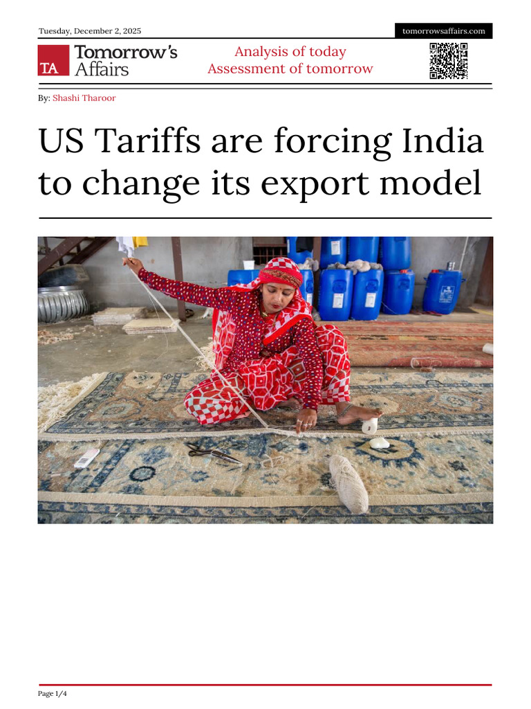 Impact of US Tariffs on India's Exports | PDF | Tariff | Exports