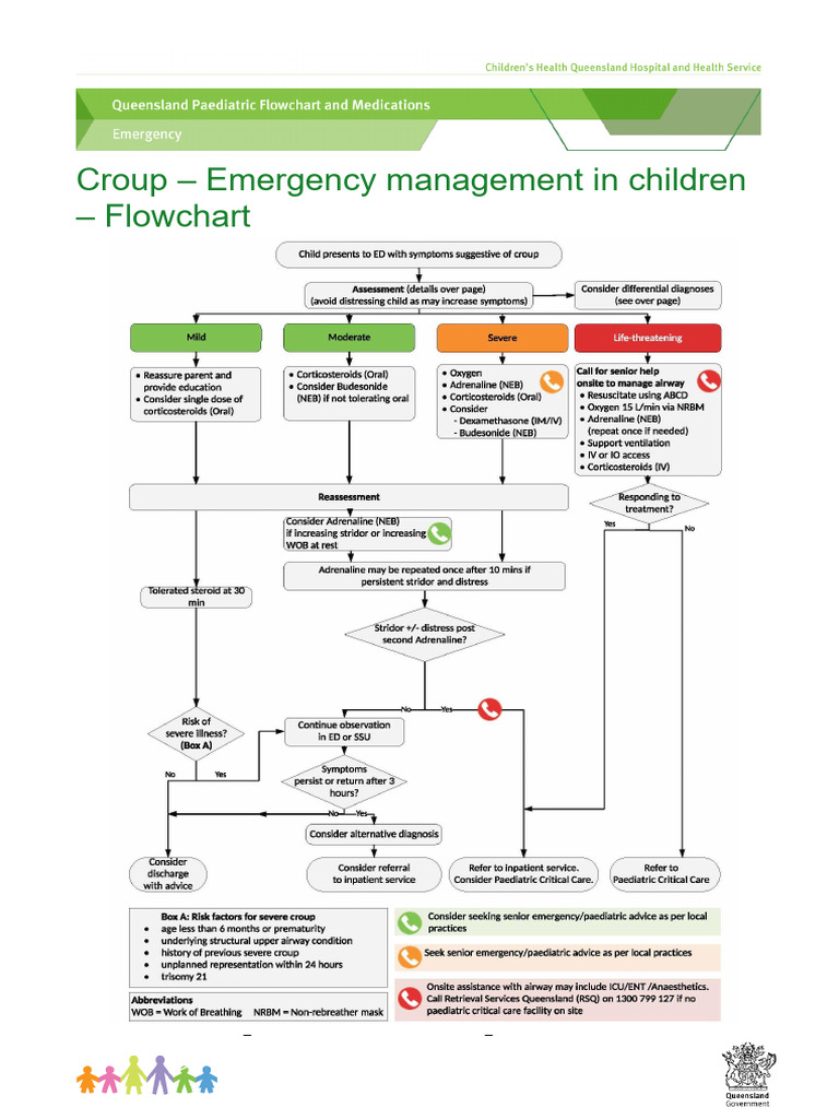 Croup Emergency Management Flowchart | PDF | Medical Specialties ...