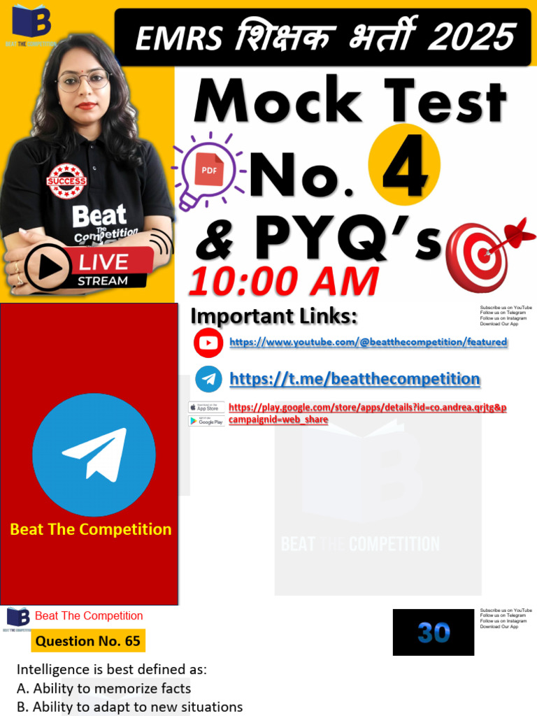 4 Mock Test No 4 | PDF