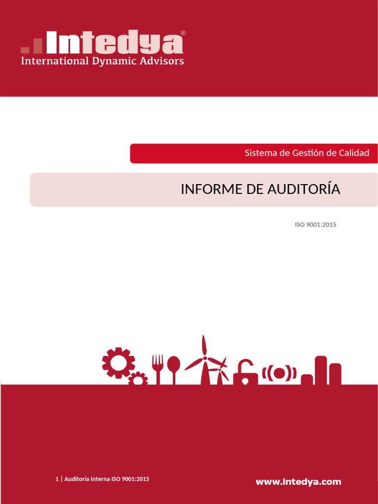 Informe Auditoría Interna ISO 9001:2015 | PDF | Auditoría | Sistema de ...