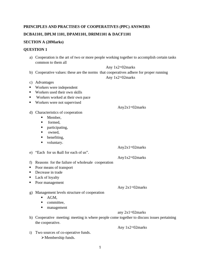 Principles and Practices of Cooperatives | PDF | Cooperative | Economies