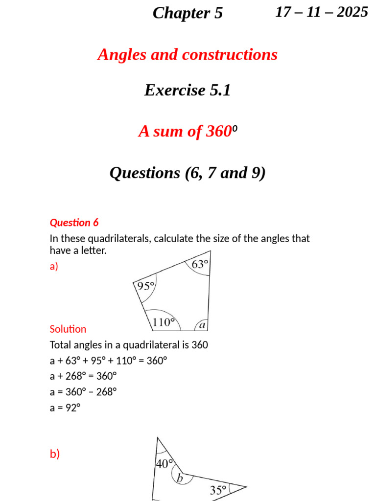 Exercise 5.1(III) | PDF