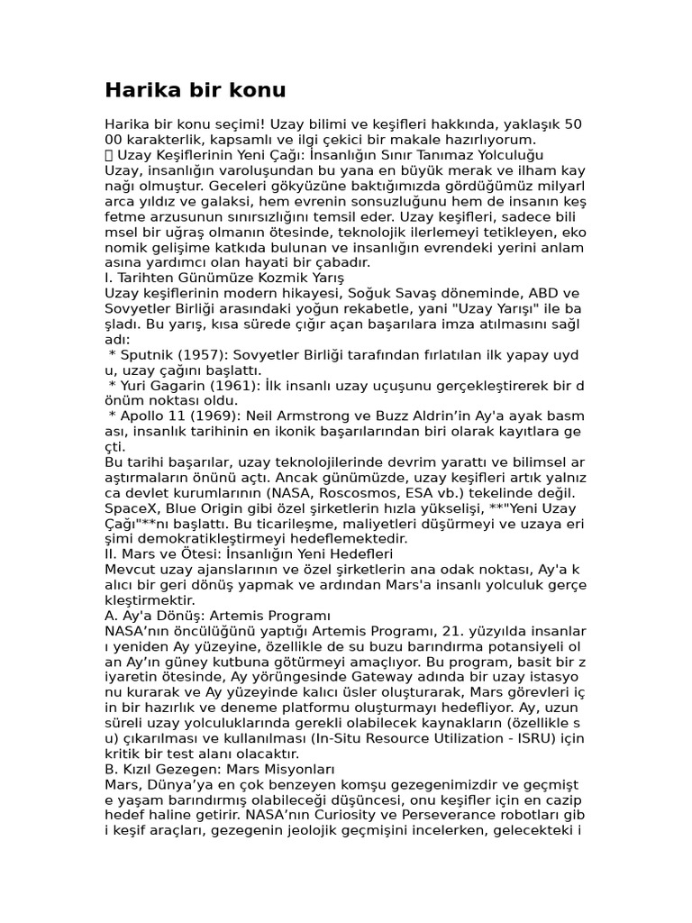 Harika Bir Konu | PDF