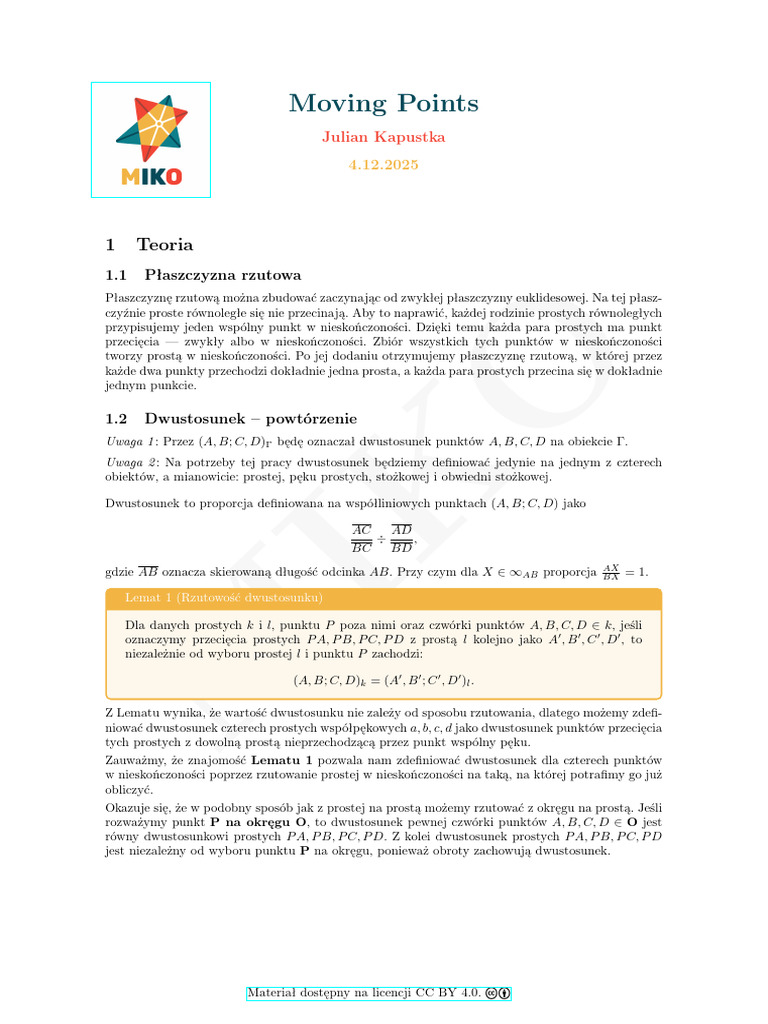 Moving Points | PDF