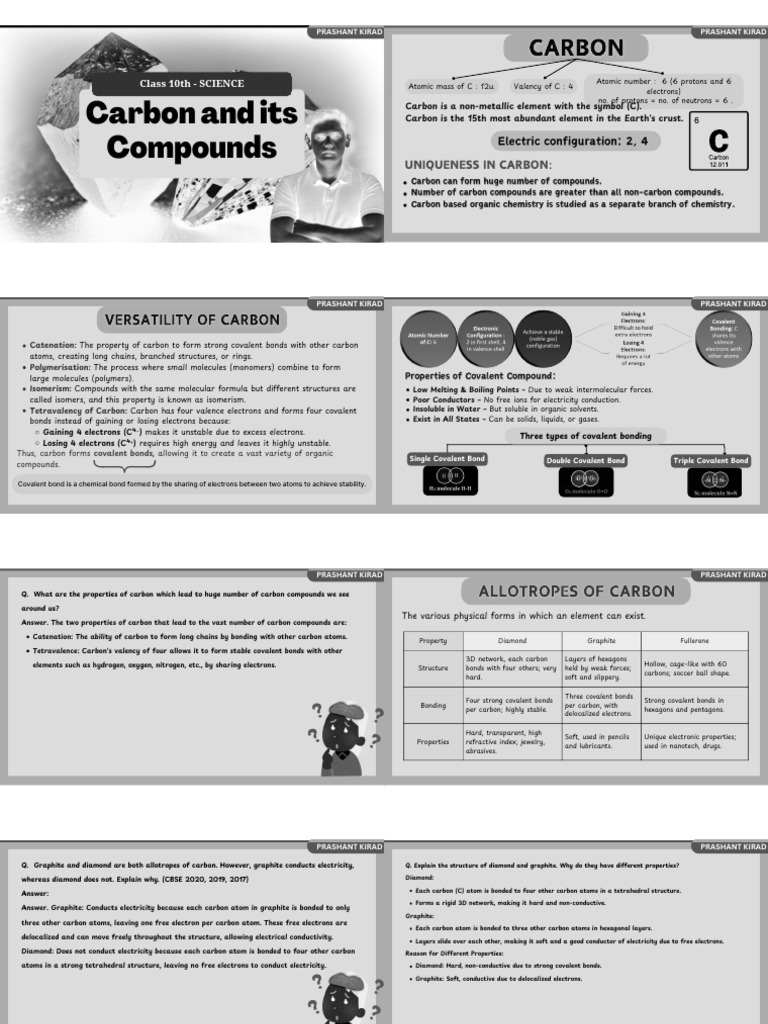 Carbon Compounds: Properties & Types | PDF | Ethanol | Carbon