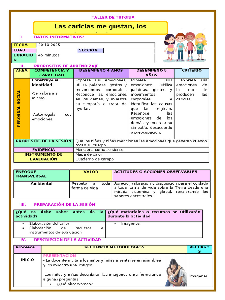 Taller de emociones para niños | PDF | Las emociones | Cognición