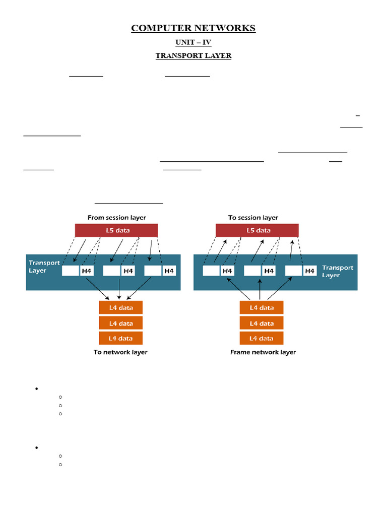 Understanding Transport Layer Functions | PDF | Routing | Transmission ...