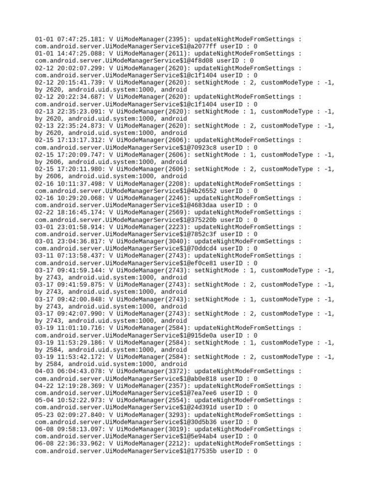 Dark Mode Log1 | PDF