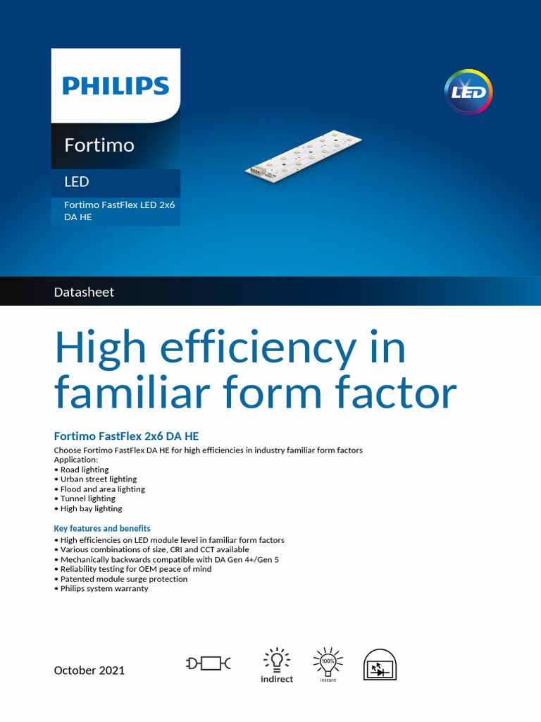 Fortimo FastFlex LED 2x6 DA HE Datasheet | PDF | Electrical Engineering ...