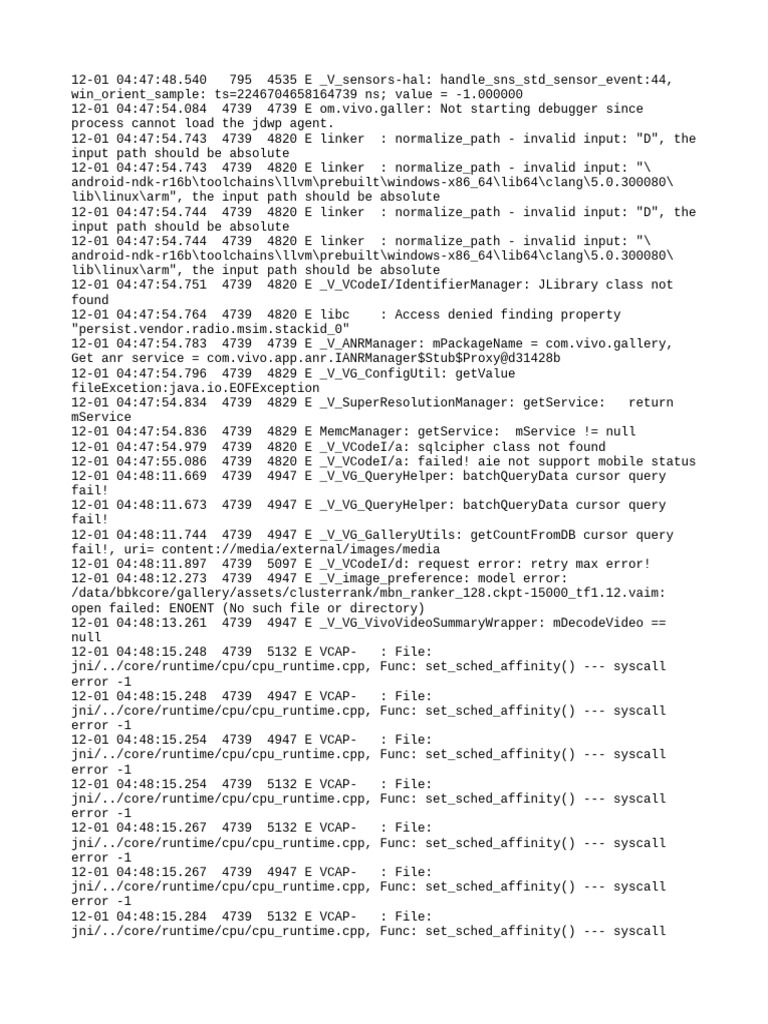 Log | PDF | Software Engineering | Operating System Technology