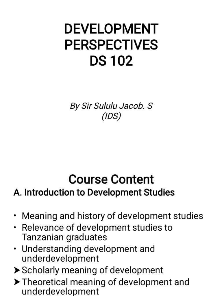 Development Studies Overview and Theories | PDF | Marxism ...