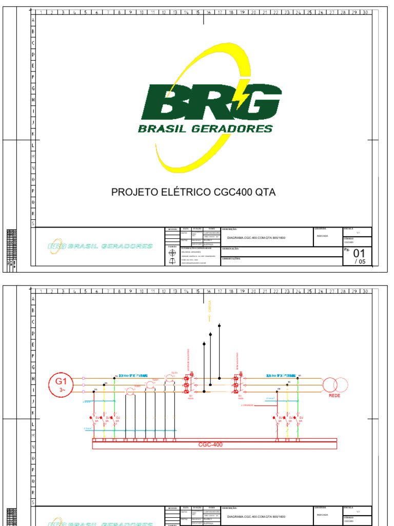 Diagrama Elétrico CGC400 QTA 1600A | PDF