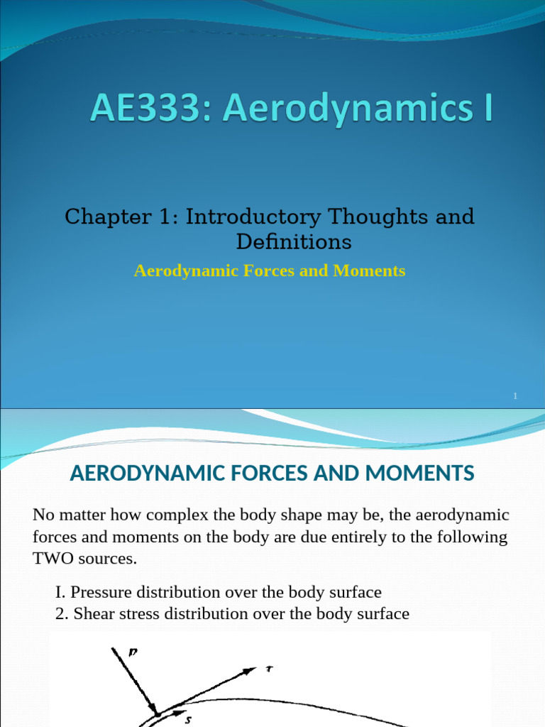Aerodynamic Forces and Moments Explained | PDF | Drag (Physics) | Lift ...