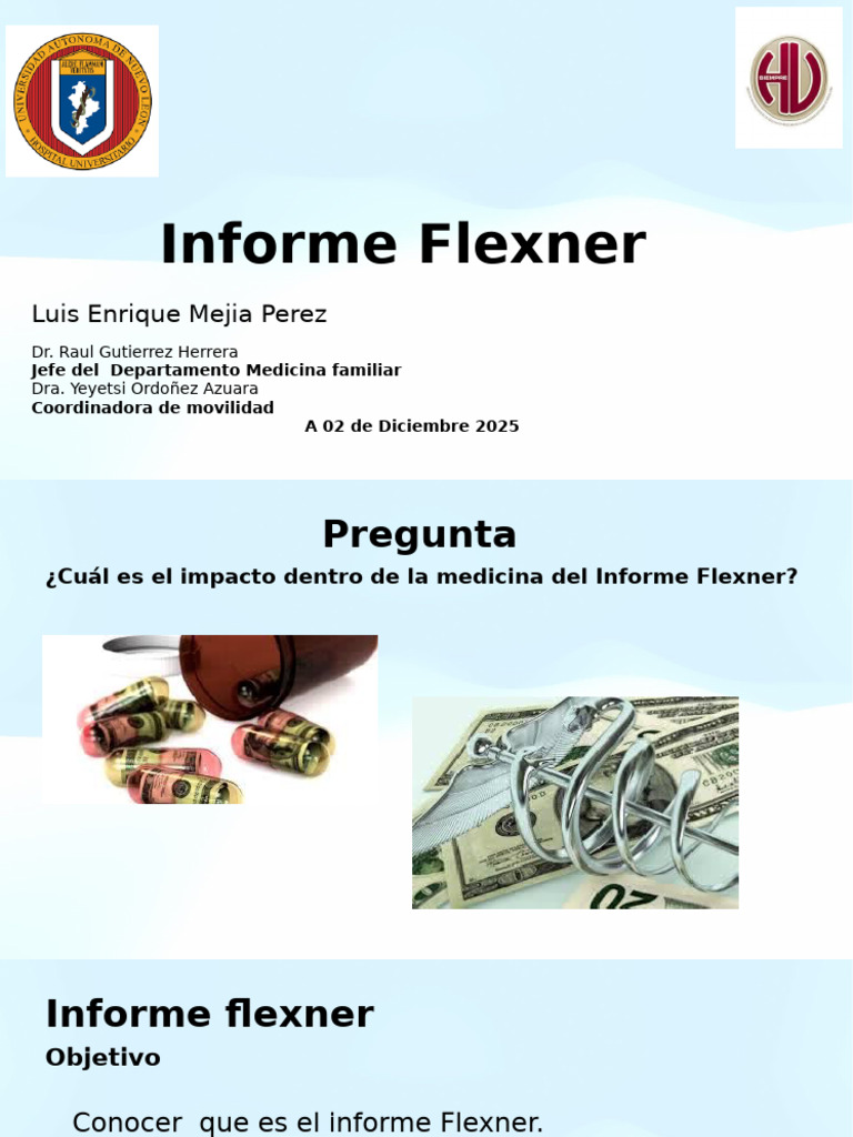 Impacto del Informe Flexner en Medicina | PDF | Cuidado de la salud ...