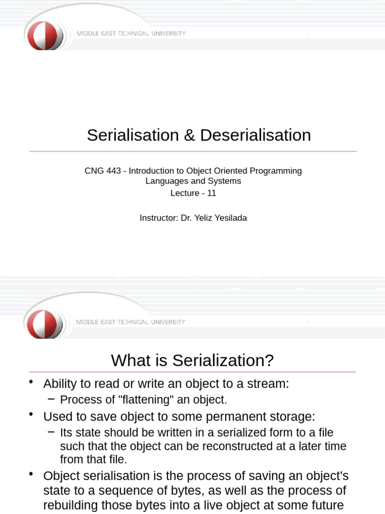 Java Object Serialization Explained | PDF | Class (Computer Programming ...