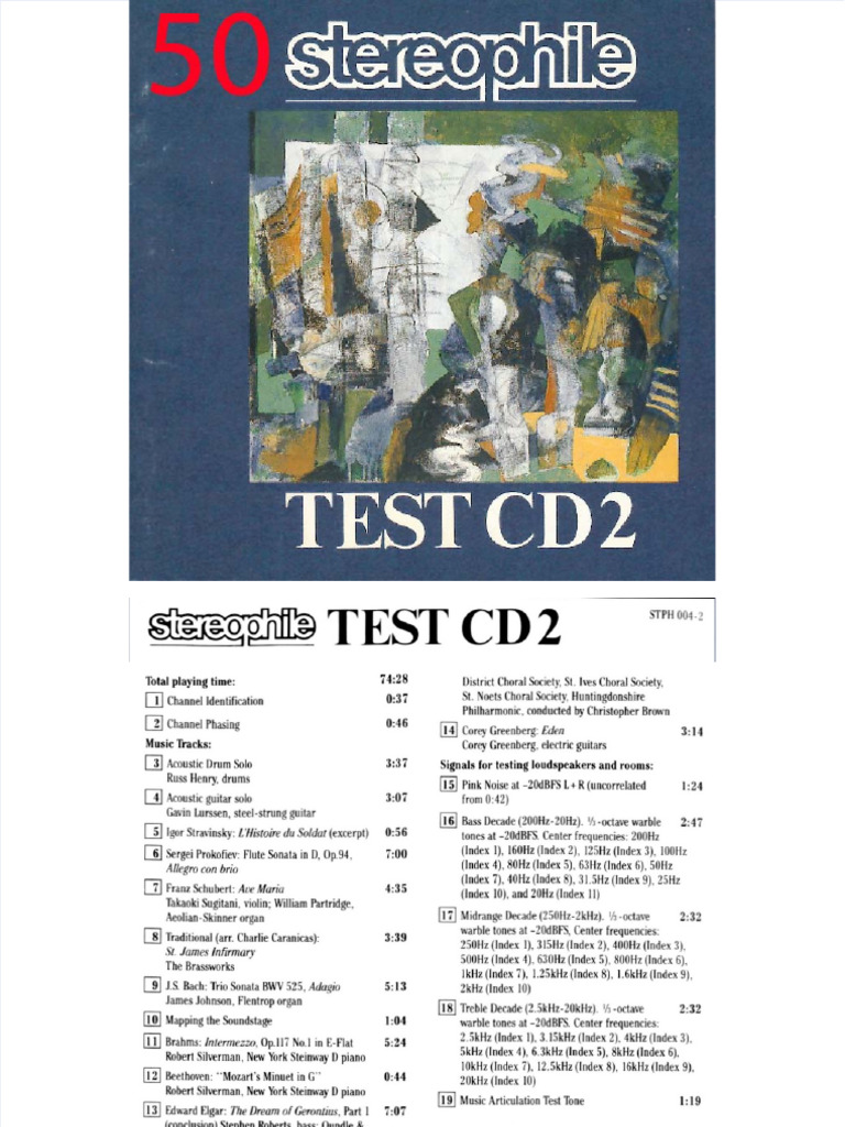 Stereophile Test CD2 UG (J. Atkinson) | PDF