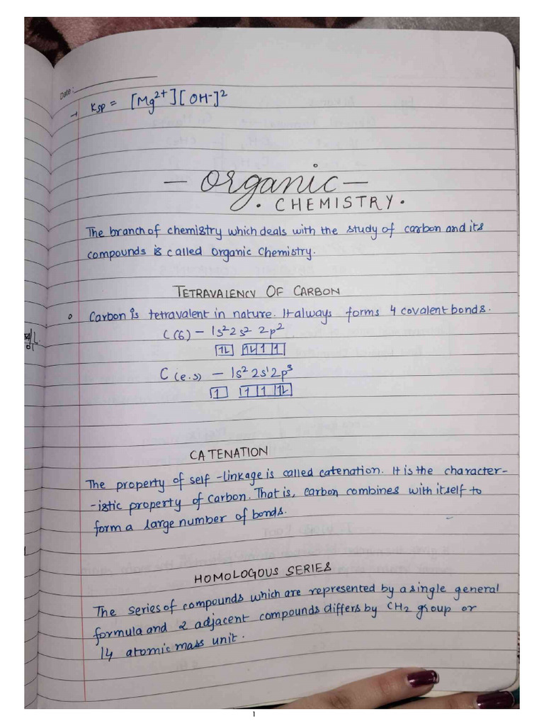 Organic Chemistry (Notes) | PDF
