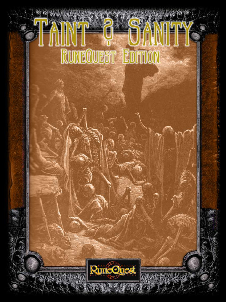 Runequest 4E - 3Pp - Taint and Sanity (Owc1023) | PDF | Sanity | Monsters