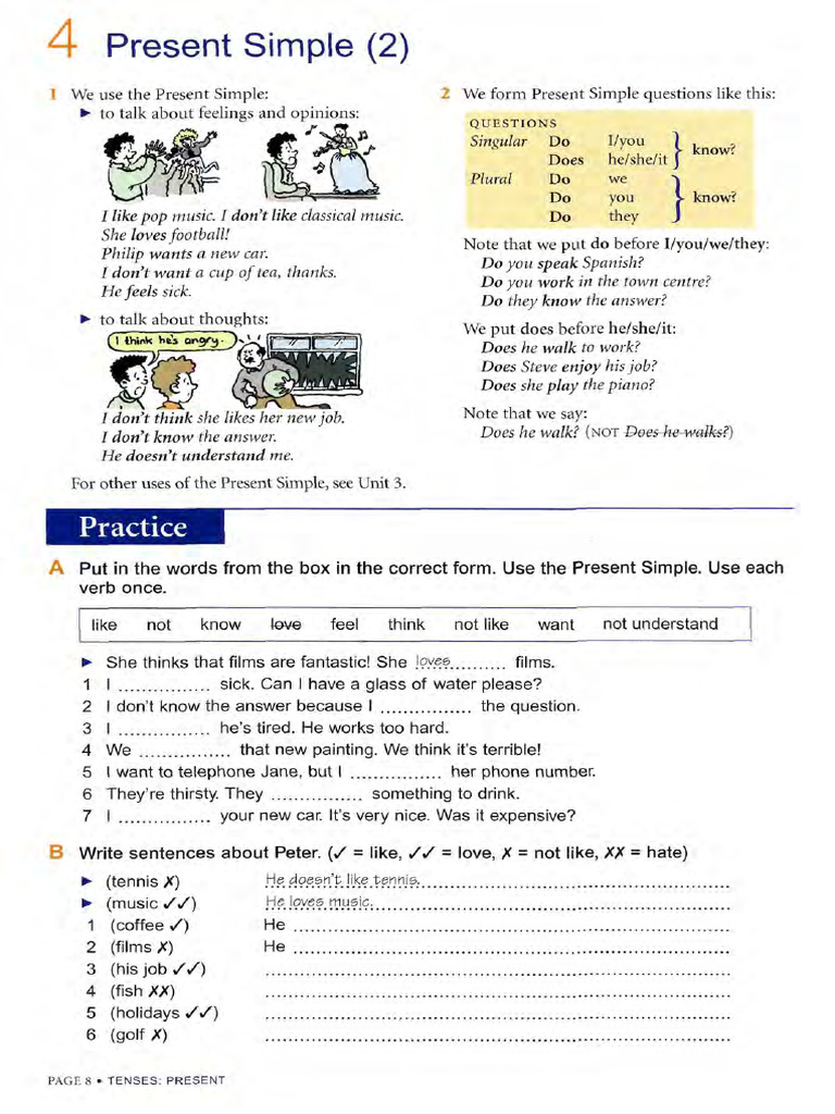 4 - Present Simple 2 | PDF