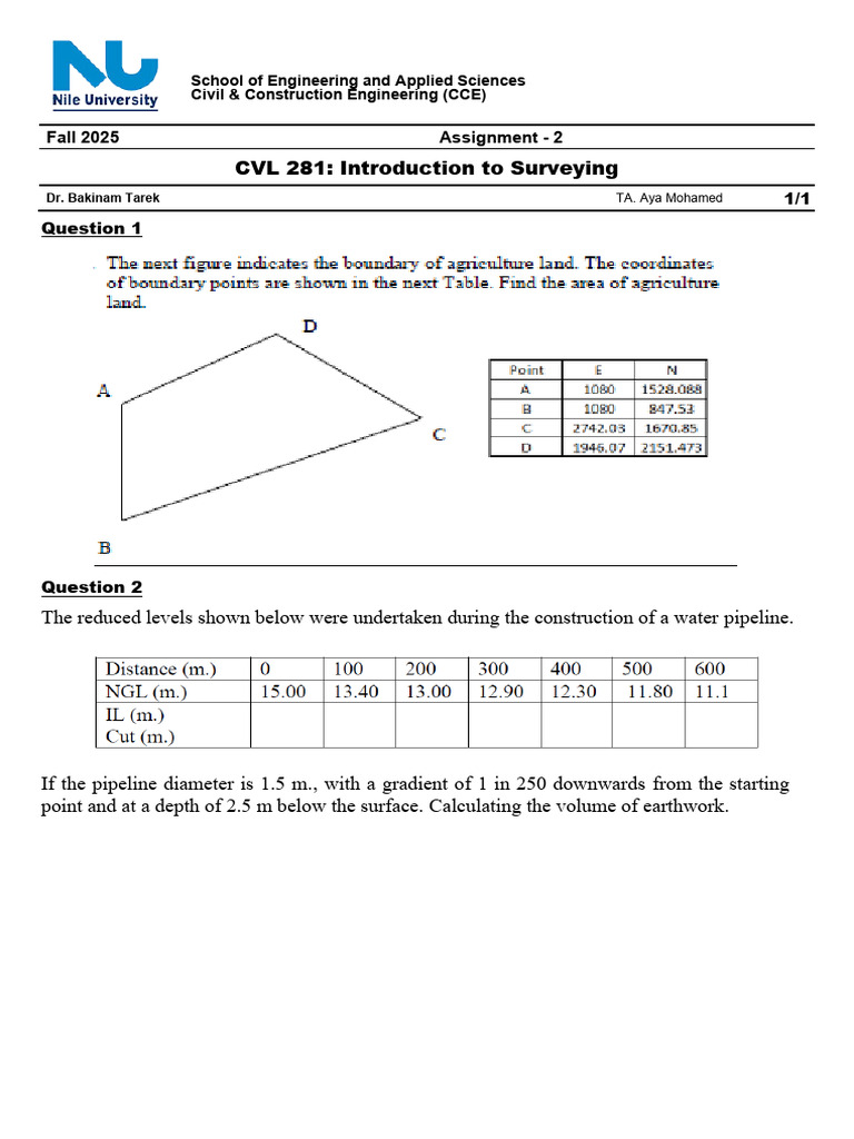CVL281 - Assignment 2 | PDF