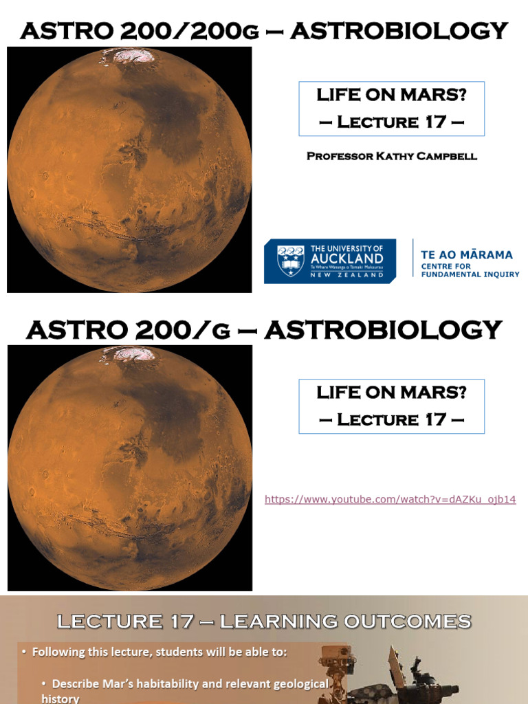 Mars Habitability and Water Evidence | PDF | Mars | Life On Mars