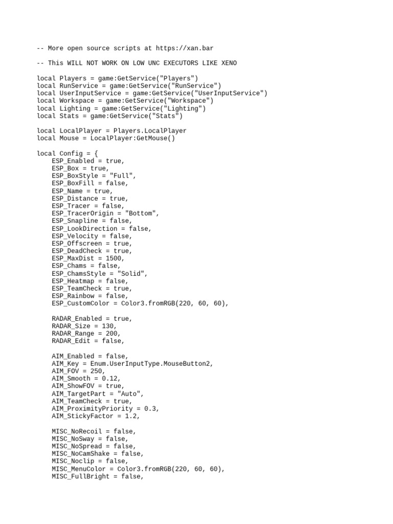 Roblox ESP and Aimbot Script | PDF | Firearms | Projectile Weapons