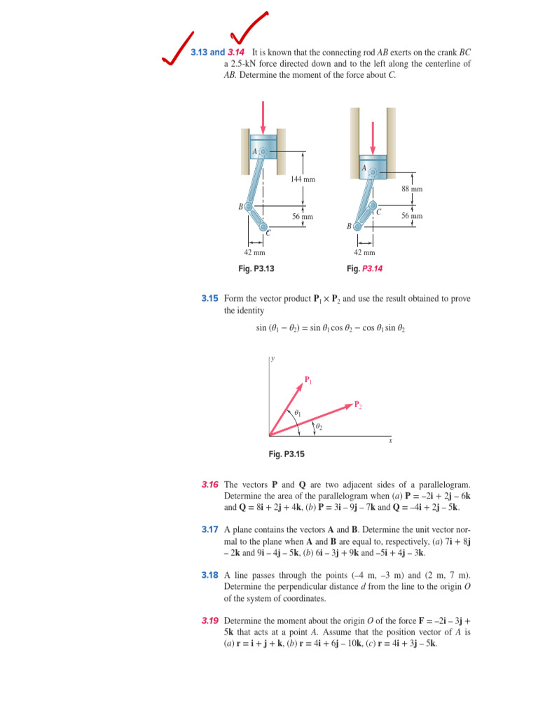 Mechanics of Forces and Moments Analysis | PDF | Force | Euclidean Vector