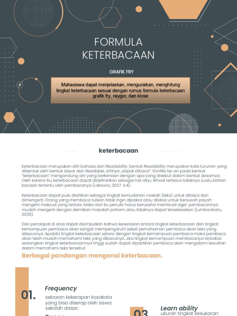 Mengukur Keterbacaan Teks dengan Grafik Fry | PDF