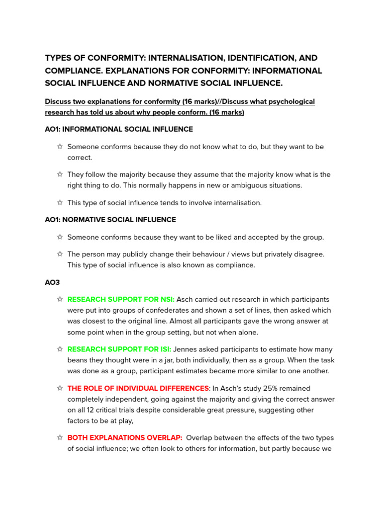 Understanding Conformity and Obedience | PDF | Attachment Theory | Memory