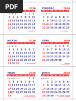 Calendario 2026 con Feriados Argentina | PDF
