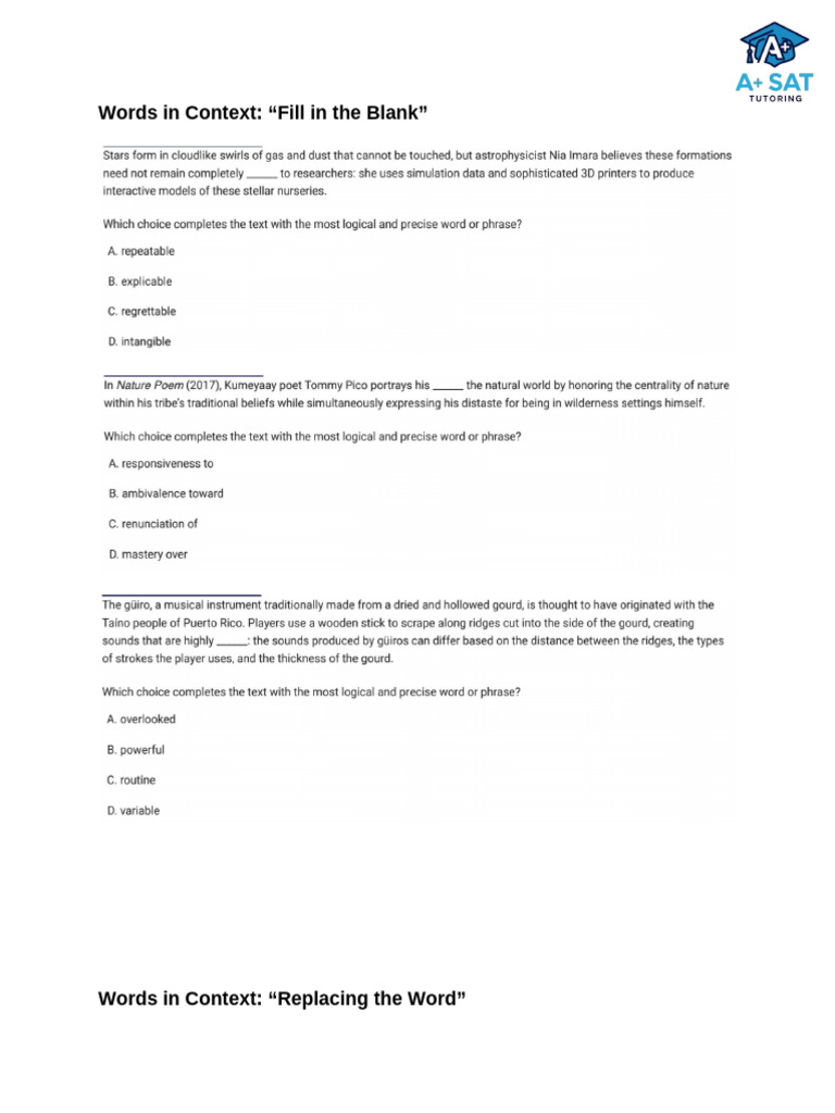 Session 1 English In-Session Practice | PDF