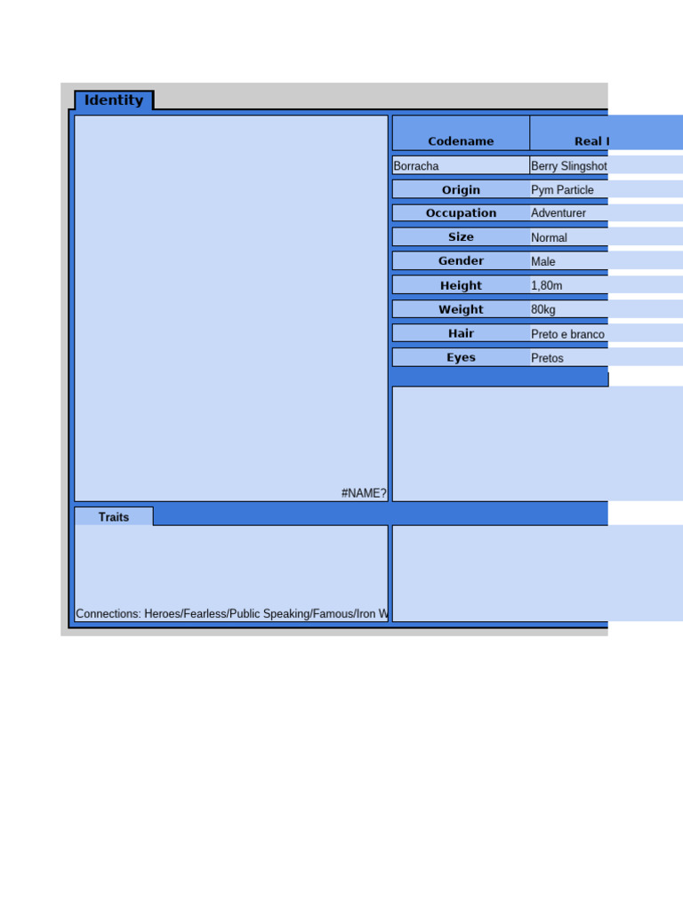 Marvel Multiverse Sheet Template v1.1 | PDF