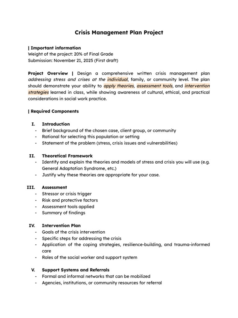 Crisis Management Plan Guidelines | PDF | Stress (Biology) | Theory