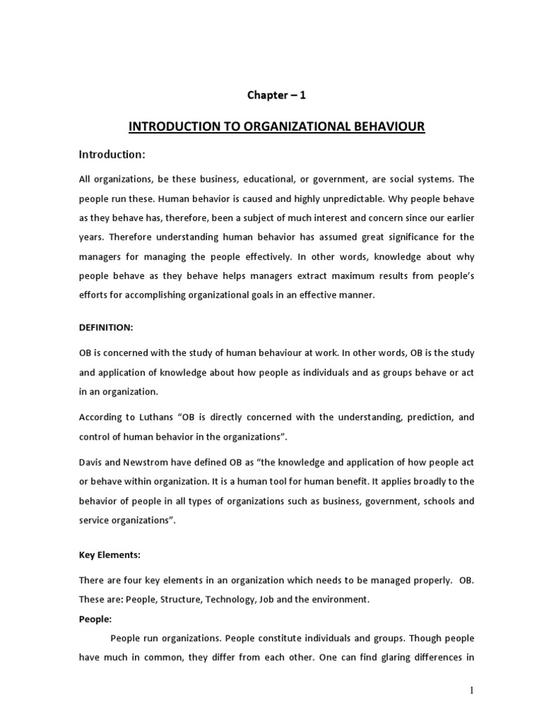 Introduction to Organizational Behaviour | PDF | Motivation | Motivational