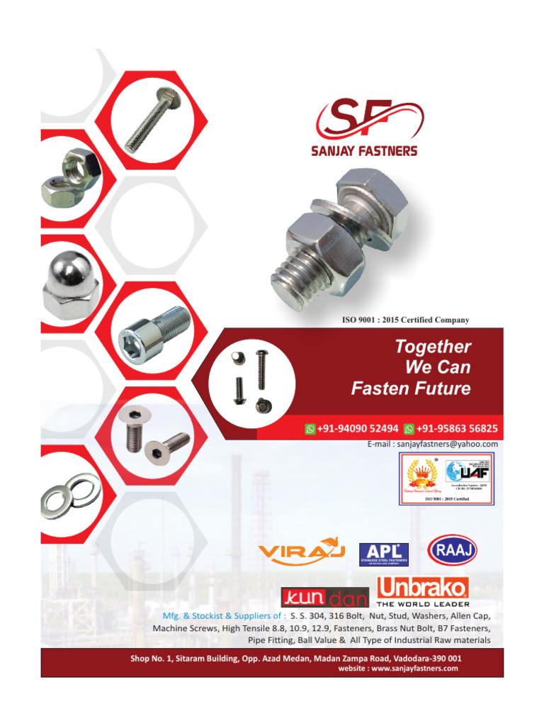 Stainless Steel Fasteners Supplier | PDF | Screw | Nut (Hardware)