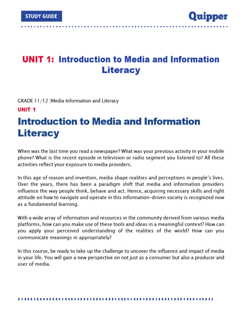 .trashed-1766552191-MIL-UNIT-1-Lesson-1-3 | PDF | Communication | Mass ...