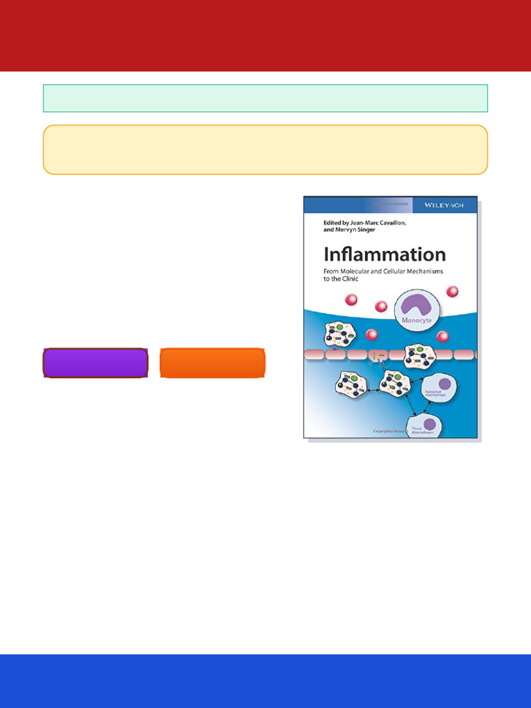 Inflammation From Molecular and Cellular Mechanisms To The Clinic 4 ...