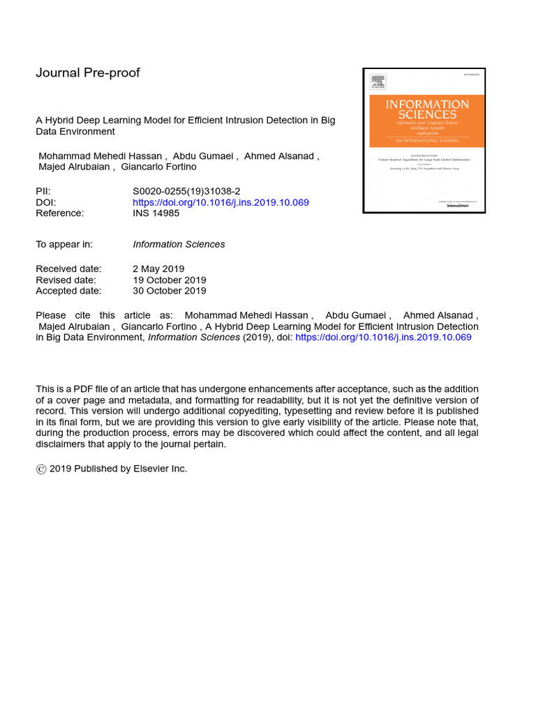 Hybrid Deep Learning for Intrusion Detection | PDF | Deep Learning ...