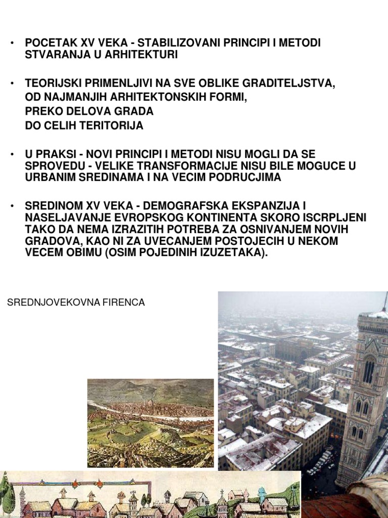 Renesansni gradovi i arhitektura | PDF | Italian Renaissance ...