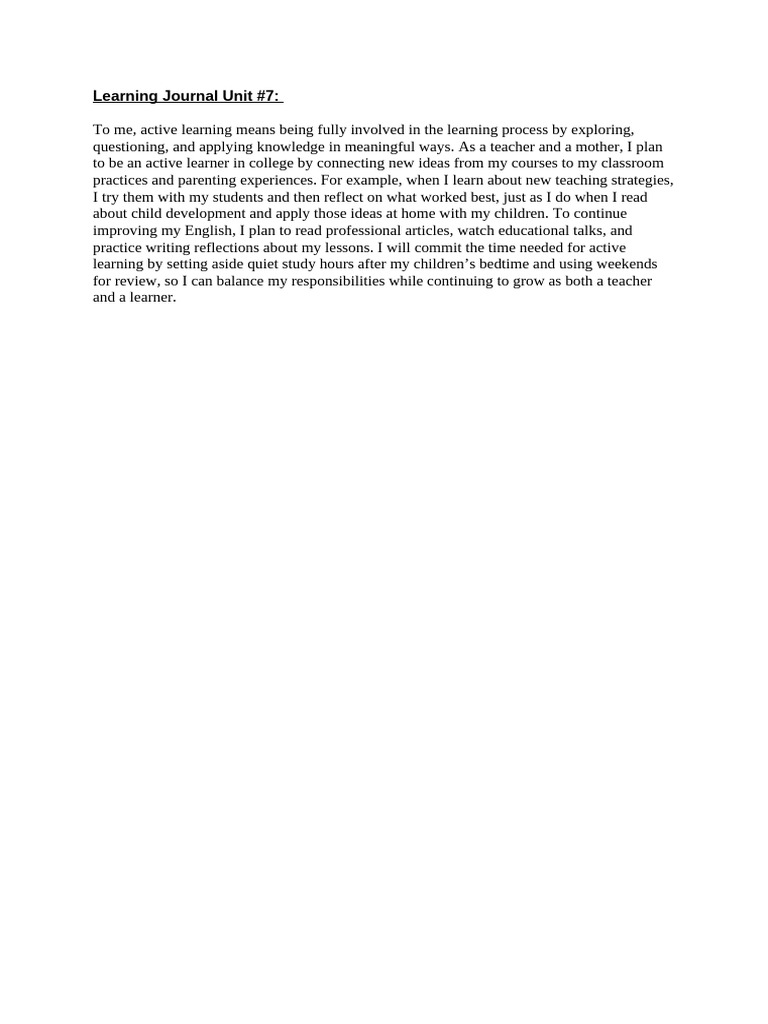 Active Learning Strategies for Teachers | PDF