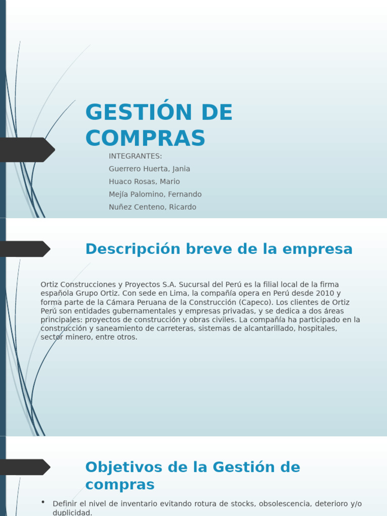 Diapositivas Gestiòn de Compras | PDF | Business | La seguridad informática