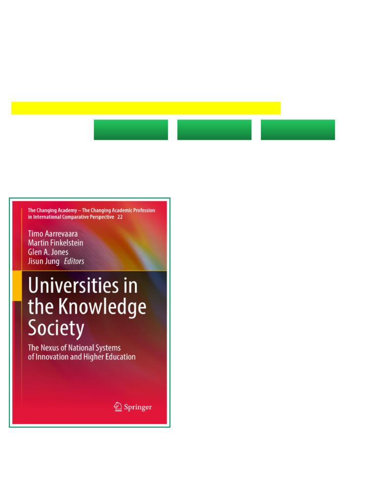 Universities in The Knowledge Society by Aarrevaara (Comparative ...