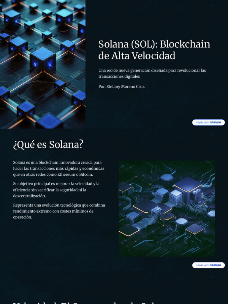 Solana SOL Blockchain de Alta Velocidad | PDF | Dinero | Economias