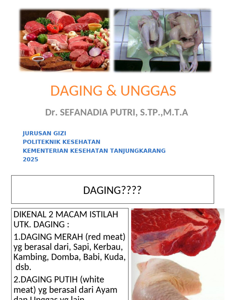 Panduan Mutu Daging dan Unggas | PDF