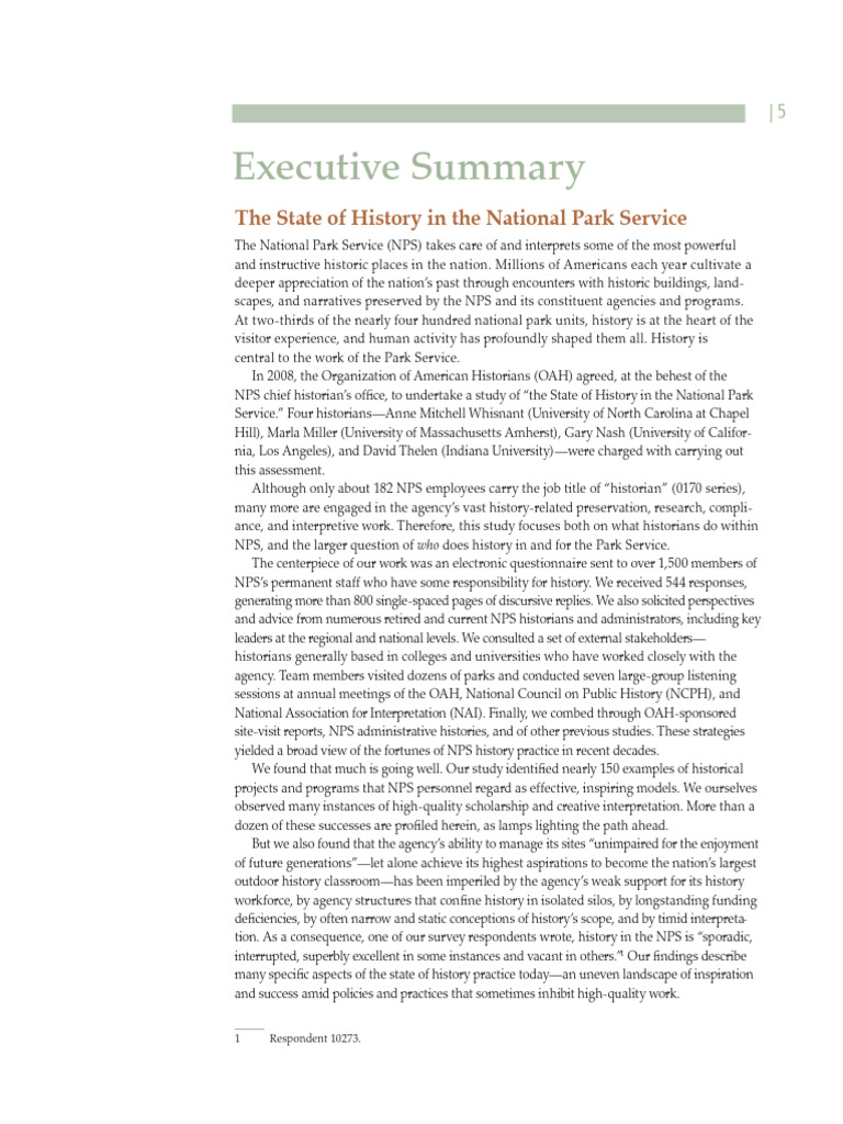 State of History in National Parks | PDF | National Park Service ...