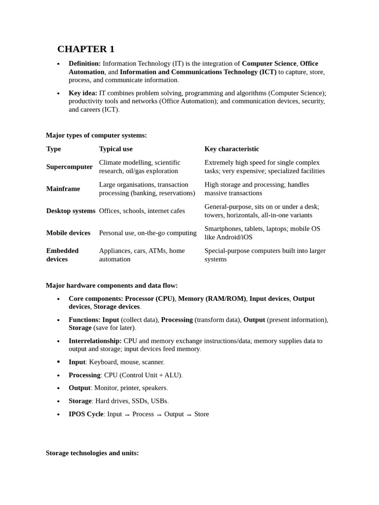 Overview of Information Technology Systems | PDF | World Wide Web ...