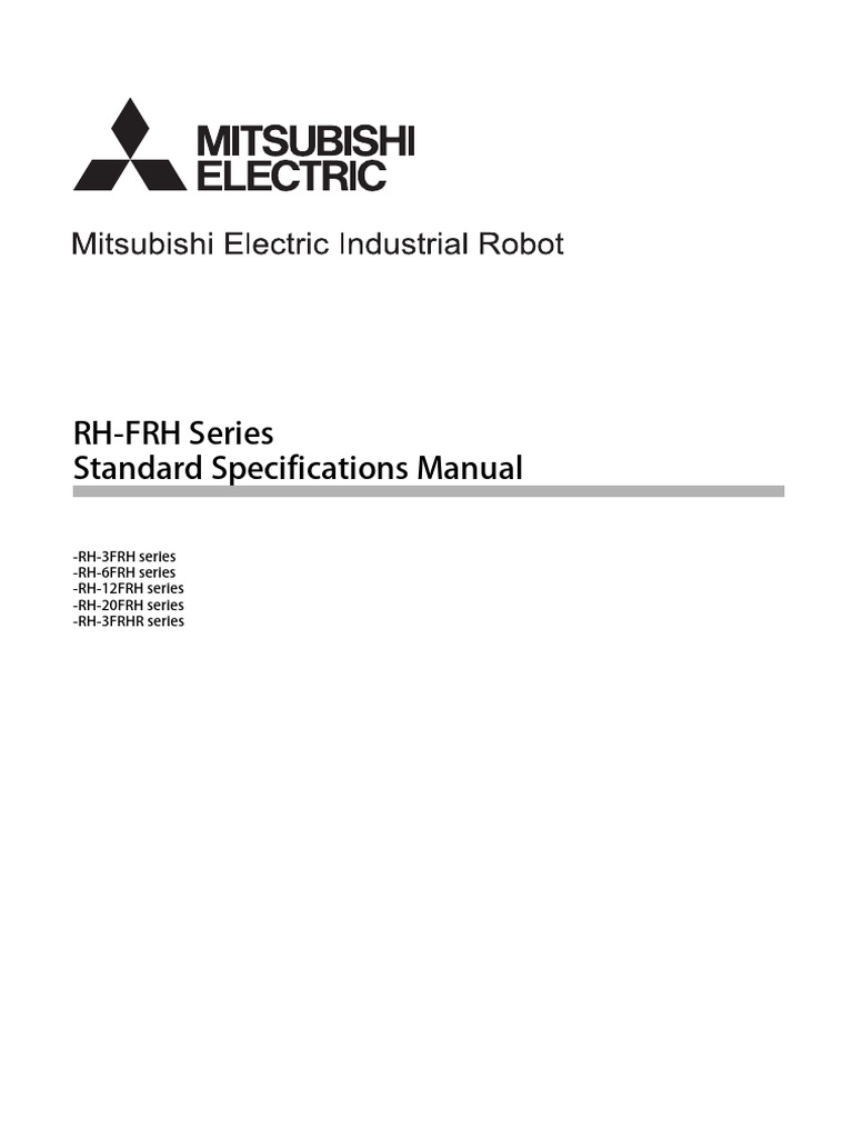 RH-FRH Series Safety Specifications Guide | PDF | Electrical Connector ...